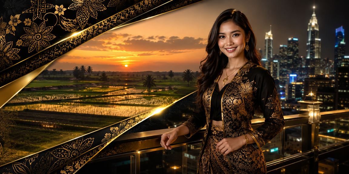 Reka corak batik tradisional dari Kedah bersama tema kasino hiburan