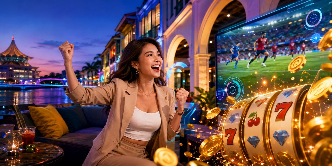 Permainan slot dalam talian mtown88 dimainkan oleh pengguna di Kuching Sarawak